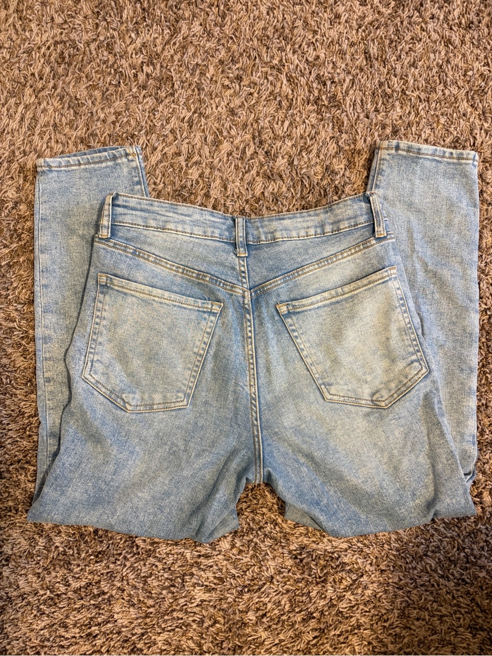 Old Navy Light Blue Straight-Leg Jeans